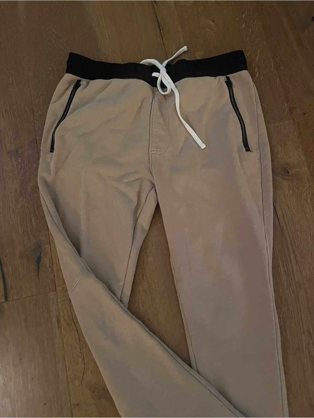 Fear of God Essentials Tan Sweatpants with Black Waistband Size M EUC !!!! - Picture 7 of 11